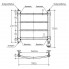 Полотенцесушитель электрический "Ребро" 500х500 (4П) ПСЭ-12-14