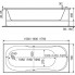 Ванна акриловая "Нептун" в комплектации "стандарт" 170х70х43 (BAS)