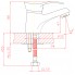 Смеситель ZOLLEN MAINZ (арт. MA53410522) д/умывал.корот. излив,2-е шп,карт.35 мм