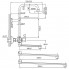 Душевая система ВАРИОН Самсон(1035865)с термостатом,жес.стойка+верх.душ,изл200мм