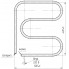 Полотенцесушитель электрический Maroni F-образный 420х500 (4П) ПСНК-04-01