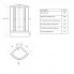 Душ. каб. MARONI LINE SR90M-BND-DN4 90x90x228 (7 мест+сифон D50мм) 