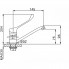 Смеситель хирургический КС (20658) для умывальника с поворот. изливом