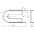 Полотенцесушитель Maroni "Фокстрот" нерж. 320х600 (4П) ПСФ-01-03,2мм