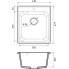 Мойка комп. GRANFEST QUARZ 17 (480x420) темно-серый круглая