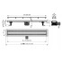 Водоотводящий желоб DOUBLE9-950 с двухсторонней решеткой APZ13-950 (AlcaPlast)