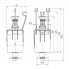 Арматура спускная для бачка инсталляции 2 режима слива (WCM0109)