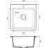 Мойка композитная MARONI BRAVO MA-430BR (430х430), белый