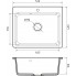Мойка композитная MARONI BRAVO MA-520BR (520х430), чёрный