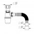 Сифон для писсуара D 40х40 с г/т 40х40/50 (TIVOLI)