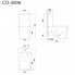 Унитаз CorsoTR-CO-3006, г/в, сид. DP Slim, SC, Clip up (Triton)