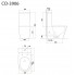 Унитаз CorsoTR-CO-3906, г/в, сид. DP Slim, SC, Clip up (Triton)