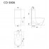 Унитаз CorsoTR-CO-3806, г/в, сид. DP, SC, Clip up (Triton)