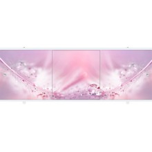 Экран под ванну "Премиум А" 1,7м розовый (алюминиевая рама)