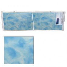 Экран для ванн 1,5 м "Оптима" пластик синий мрамор (13)