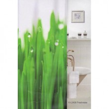Шторка для ванной фотопринт "Freshness" 180х180 без колец (PL), арт. YX-2406