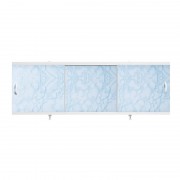 Экран для ванн 1,5 м "Оптима" пластик светло-голубой мрамор (16)