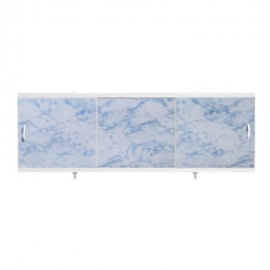 Экран для ванн 1,5 м "Оптима" пластик серо-синий мрамор (41)