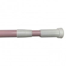 Карниз для ванной "Zollen" (арт.Z14262574) 140-260см, d-2,5 см розовый,алюминий, без колец