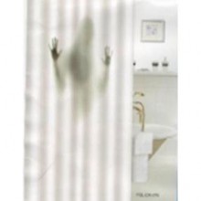 Шторка для ванной фотопринт "Силуэт девушки" 180х180 с кольцами (PL), арт.DX-076