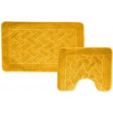Набор ковриков (2предмета) "BANYOLIN" 60х100см (11 мм) желтый