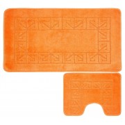 Набор ковриков (2предмета) "BANYOLIN" 55х90см (11 мм) оранжевый