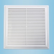 Решетка вентиляционная вытяжная 200*300 с рамкой белая серия НР Решетка вентиляционная вытяжная 200*300 с рамкой белая серия НР