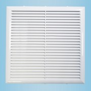 Решетка вентиляционная вытяжная 130*130 белая серия Н