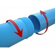 Труба обсадная для скважин ПВХ 125х5,0х2000 (синий цвет) 