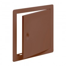 Люк-дверца ревизионный пластиковый 100 х 100 коричневый (Виенто)