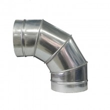 Отвод сталь оцинк. Д -125 х 90 гр