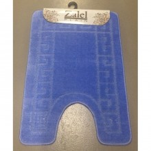 Коврик для туалета "Zalel" 50/57х80см (ворс) голубой