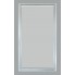 Зеркало Медальон белый (багет пластик) 60х110