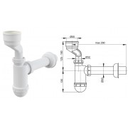 Сифон для писсуара A45A (AlcaPlast)