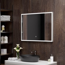 Зеркало Rails LED Gray 80х60 цвет СЕРЫЙ, алюминиевый профиль