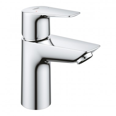 Смеситель GROHE BauEdge (арт.23895001) для умывальника, слив.гар.,карт 28 мм