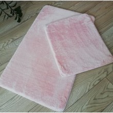Набор ковриков (2предмета) "Rabbit" 60х100см (11 мм) розовый