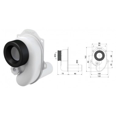 Сифон для писсуара AG210901240 (A45B) (AlcaPlast)