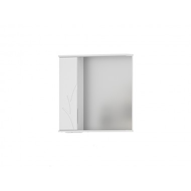 Зеркало-шкаф Adel 70 левое (белый) (VOLNA)