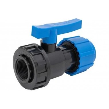 Кран шаровой ПНД цанга/внутр.резьба 32 х 1/2" 