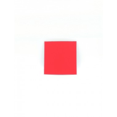 Лицевая панель "SYSTEM+" Серия SFERA, D100, стекло, красный, матовый
