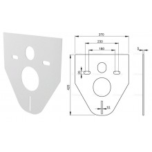 Звукоизоляционная плита для подвесного унитаза и биде M91 (AlcaPlast)
