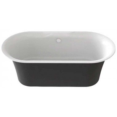 Ванна "Венеция" 170х80 чёрный (овальная)
