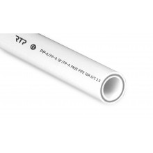 Труба PPR PN 25 белая (армир. стекл.) 25 х4,2 белый 2м РТП