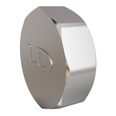 Заглушка LD DN50 (2") ВР латунь никель