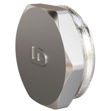 Пробка LD DN15 (1/2") НР латунь никель