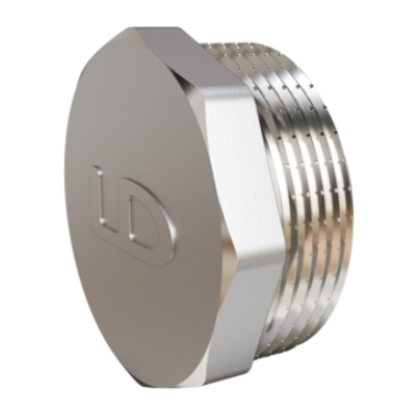 Пробка LD DN50 (2") НР латунь никель