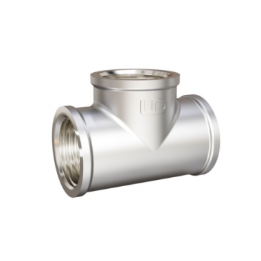 Тройник LD DN32 (1 1/4") ВР/ВР/ВР латунь никель