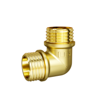 Угол LD 90 гр DN15 (1/2") НР/НР латунь