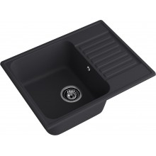 Мойка композитная MARONI PIXEL MA-618PI (618х477), чёрный, с крылом